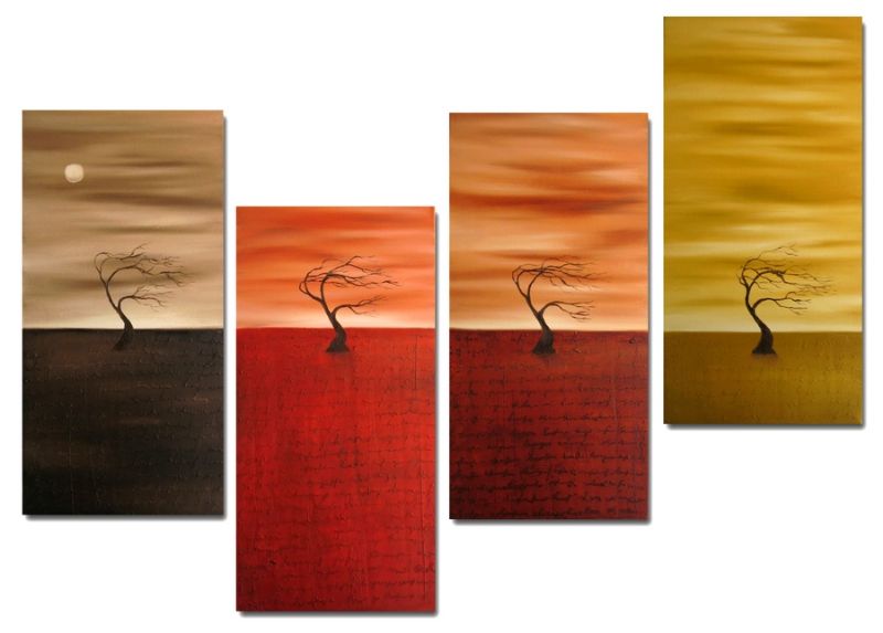 Dafen Oil Painting on canvas tree -set254
